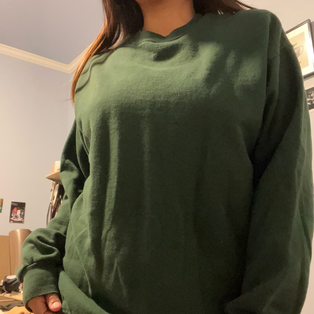 Forest Green Women's Crew Neck Sweater